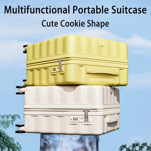 Hard Case Suitcases ,18",20" Expandable Carry On Luggage,Lightweight Travel Luggage,Suitcases With ABS+PC Hardshell, TSA Lock,Spinner Wheels,Airline Approved, For Men And Women(Yellow,20inch)4