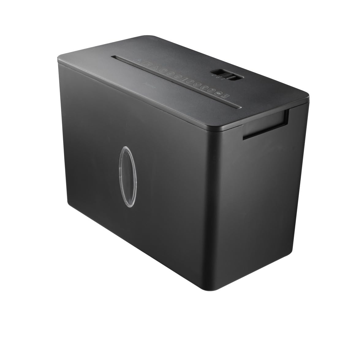 Hama |Trituradora Papel Nivel Seguridad E-3,P-4,T-4, Negro | Destructora Papel, 29,5x15,5x20,7cm, Niv Ruido: 64db, Velocidad: 1,8m/min, 4x33mm Corte, 4 Hojas A4, Tarjetas crédito, Grapas
