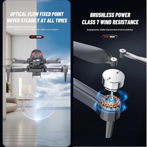 Image of Drone with 4k Camera Foldable 1080P HD Drone with FPV Live Video, Smart Gestures Selfie, Altitude Hold, One Key Take Off /Landing, 3D Flips for Kids and Adults.