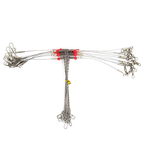 SENYUBBY Señuelos de Pesca con Cable de Acero Inoxidable, 10 Unidades, 4.7 pulgadas, Alta Resistencia
