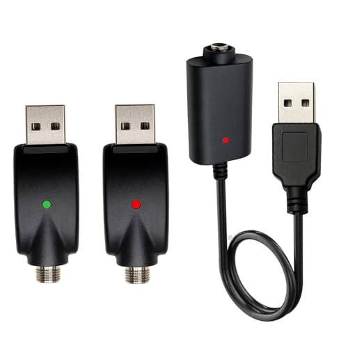 Universal USB Smart Thread Cable Charging Cable Port Overcharge Protection Adapter with LED Indicator for Household Wireless Soldering Iron 3-Piece Set (3 Black)