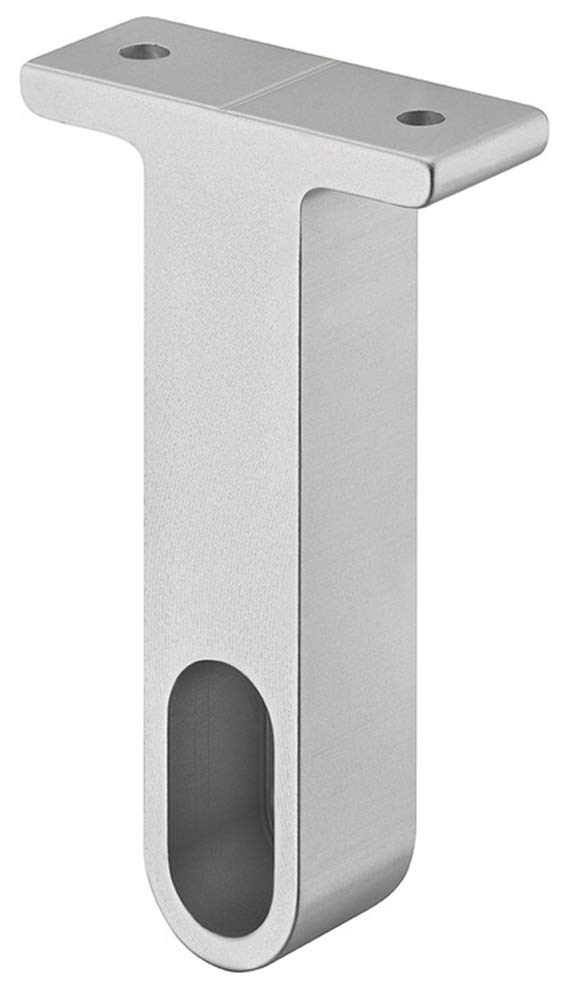 Gedotec Aluminium Silver-Coloured Anodised Wardrobe Rail, 1000 Mm, Aluminium Silver Matt, Hanging Rod For Wall And Ceiling Mounting