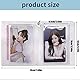 runrayay 3-Zoll-Mini-Fotoalbum Kpop Fotokartenhalter mit Anhänger, schwarzes Herz, hohler Kartenordner, Fotoalbum Kpop Fotokartenhalter, 32 Taschen