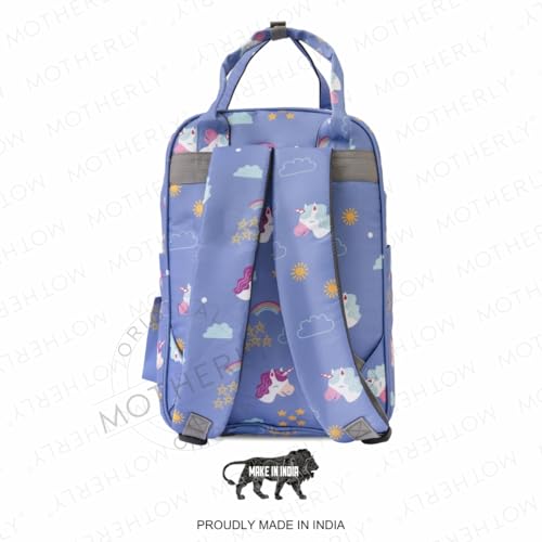 Image of Motherly Printed Diaper Bag for Mothers for Travel, Maternity Bag for Newborn Baby, Mothers Travelling Bag, Multiple Pocket Water Resistant Baby Bag, Hospital Bag for moms (Pagasus & Starry Sky)