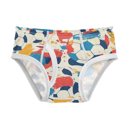 KLL Soccer Ball Pattern Baby Boys Comfort Briefs Underwear Breathable Children Undies