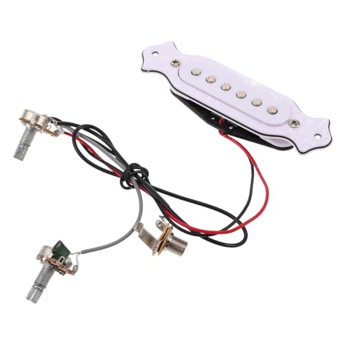 Toddmomy Pickup Compatibilità ed Chitarra e Risposta Acustica per Elettrica in Frequenza Ampia Materiali Plastico Metallo, per Concerti e Performance Live
