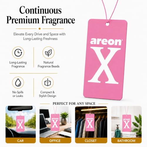 Image of AREON X Pink Lilac Paper Hanging Car Air Freshener - Pack of 12