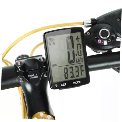 Ciclocomputador inalámbrico con pantalla LCD resistente para bicicleta Abaodam 4