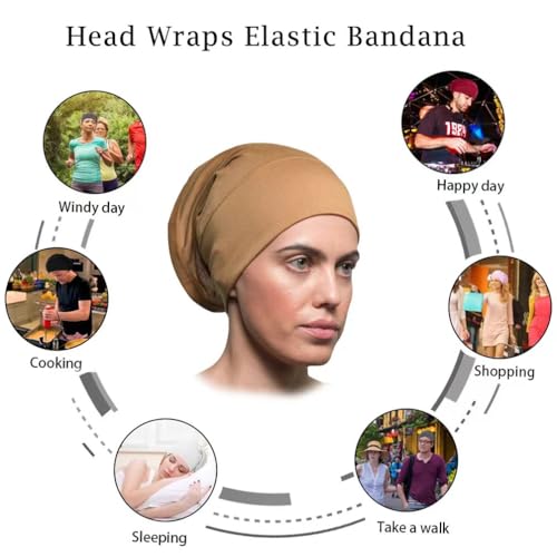 Light Soft Under Scarf Hijab Cap Undercap Headwrap Scarf Stretch Tube Neck Cover 5