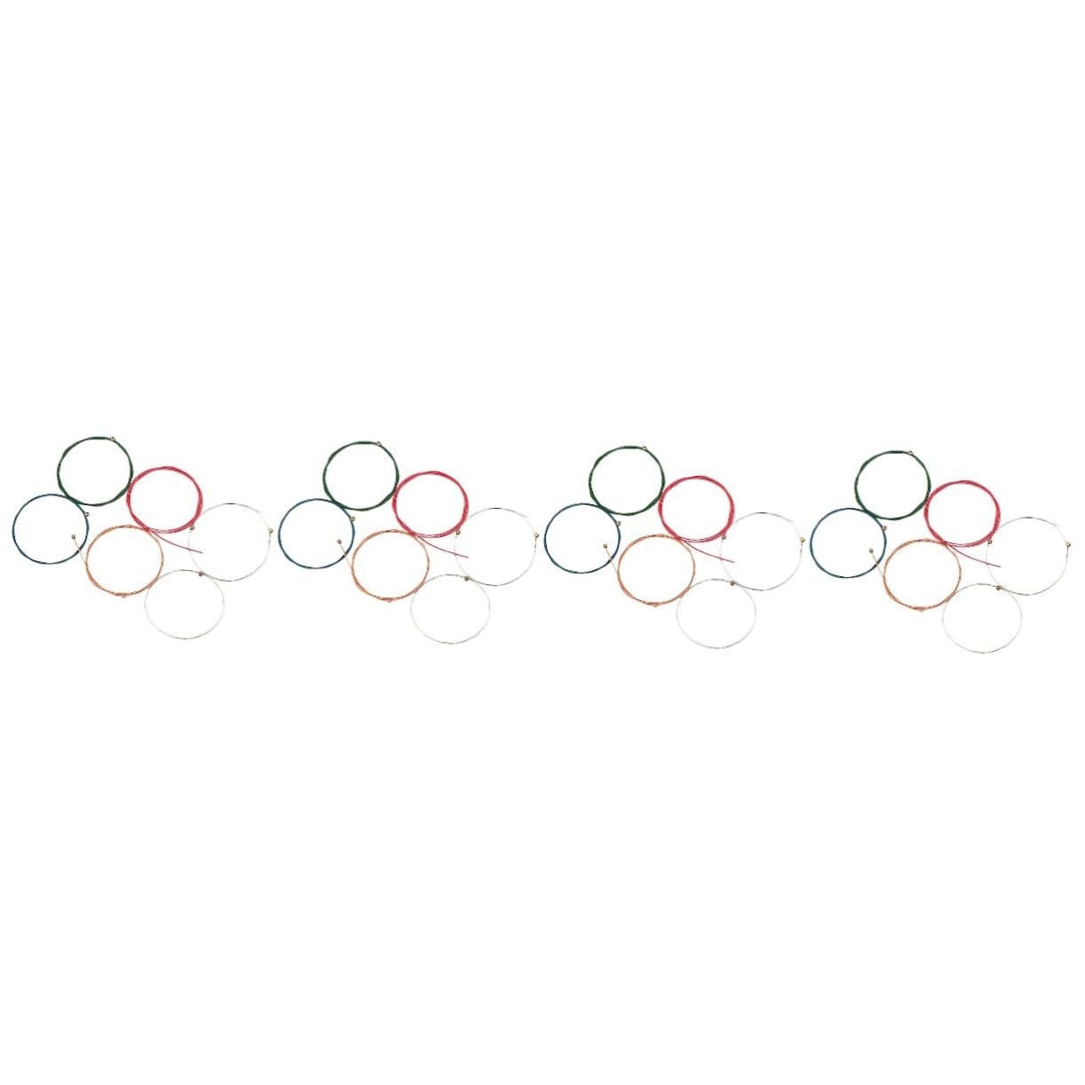BESTonZON Stk Gitarrensaiten Klassische Gitarre Gitarrenversorgung Gitarrenparts Saiteninstrument Folk-gitarren-versorgung Musikzubehör Folk-gitarrenzubehör Haupt Stahl Komponente