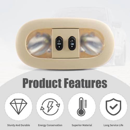 Image of Overhead Console Dome Light for F150 2004-2008 Lincoln Mark LT 2006-2008