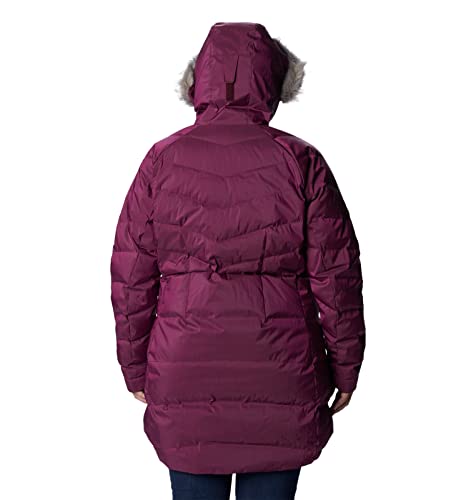 Columbia Jaqueta feminina Lay D Down II mid, brilho marionberry, pequena