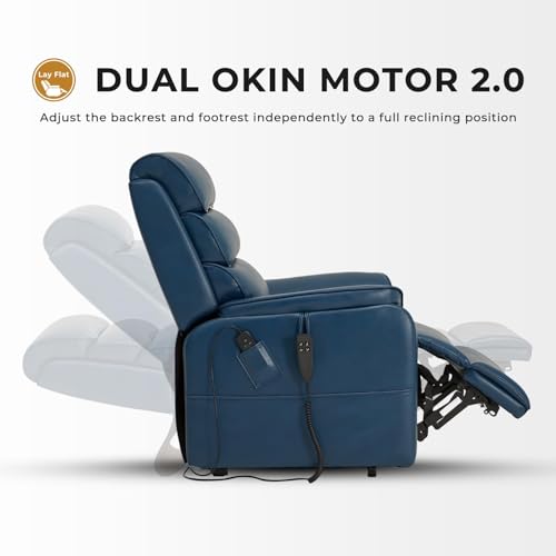 Sillón reclinable eléctrico con masaje y calor negro miniatura 4