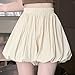 Shorts for Women Spring Summer Beach Vacation Solid Color Cute Clothes Casual Elastic Waist Fashion Loose Shorts S-XL Beige
