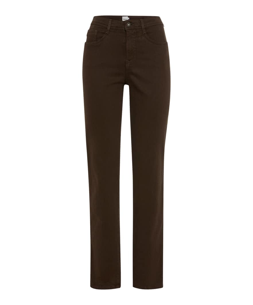 Brax Women's 52 Dark Chocolate Style.carola Thermo Denim Feminine Trousers, 32W X 32L