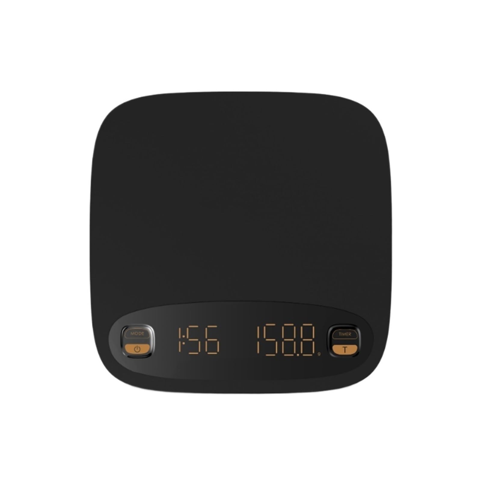 Báscula De Café Digital Electrónica Con Pantalla Táctil Temporizador, Cocina Recarga USB, Herramientas Medición LCD, 2kg/0,1g Medición Precisa Esfuerzo(Black)