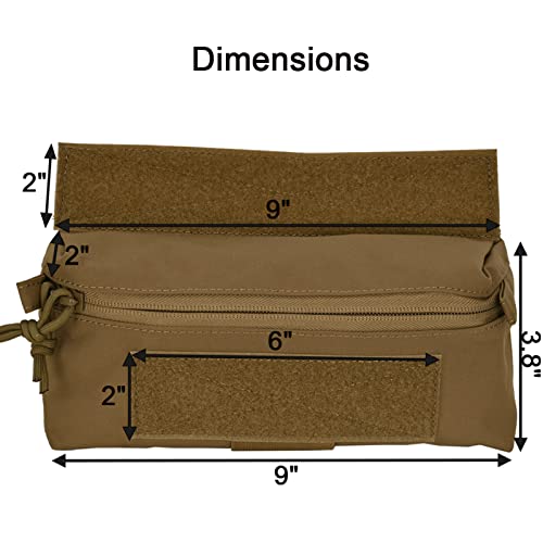 Mini bolsa de gota Coyote para chaleco en misiones y airsoft 2