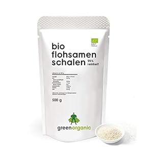 Biologische premium psyllium husk 99% – veganistisch, lower-carb, glutenvrij, rijk aan ballasten, superfood, duurzaam en…