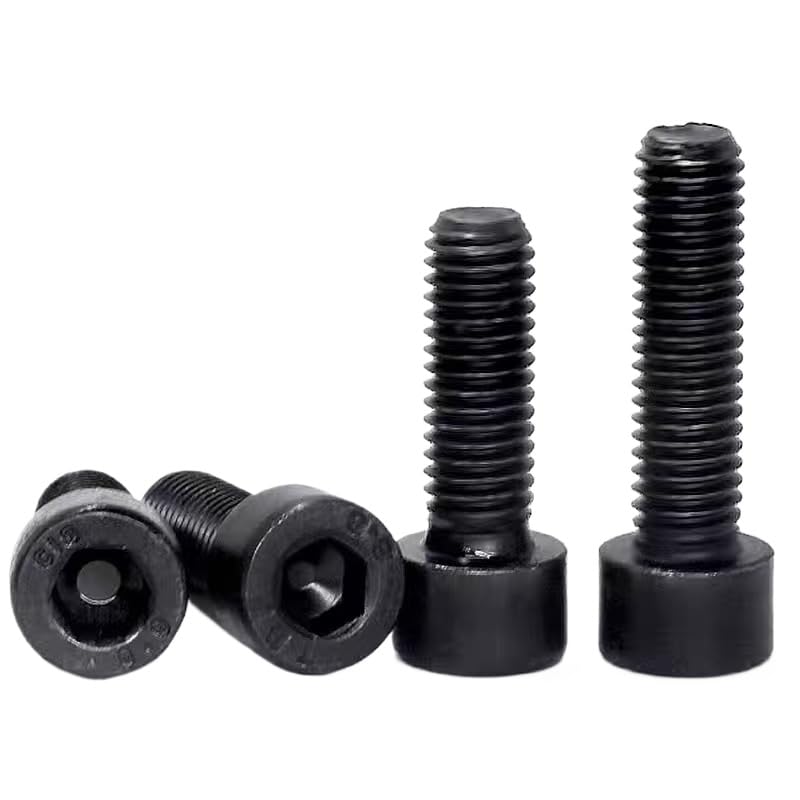 5 Pièces M9 Acier Allié Grade 12.9 Vis Allen Tête Cylindrique Boulons Tête Hexagonale Filetage Fin Pas 1.0/1.25/1.5mm Fixations Métriques pour Machines et Réparation Auto (Inner hexagon m9*1.25 * 25)