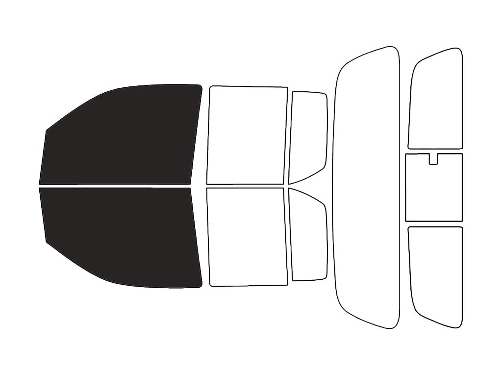 Rvinyl Window Tint Kit Compatible with Nissan Frontier 2005-2021 (4 Door) - Front Precut Kit - 20%