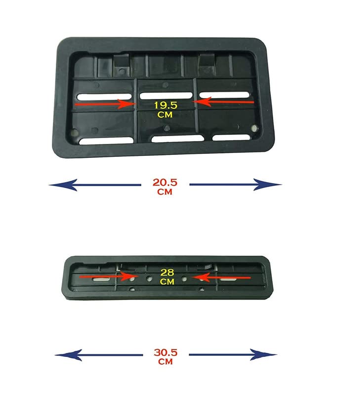 Auto Oprema (Award Winner at INDIA'S Rising Star 2024) BikeNumber Plate Frame Set of 2 (Front and Back) Black Compatible with 3 Series GT - Image 5 thumbnail