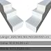 All4All Matratzenverlängerung – Zusatzmatratze - Schaumstoff zuschnitt - Matratzenkeil - Bett Lückenfüller, Matratzenausgleich – Matratzenverbinder - Matratzenverbreiterung - RG25/44-10x10x100cm