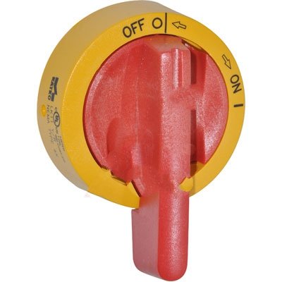 Door Mount Kit for 3 Pole VKA Switch, NEMA 4X, Pistol Grip Handle, Yellow/Red