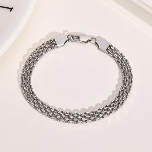 18K gold mesh bracelet for women's fashionable tennis bracelet with simple design and elegance, as a gift for women 5