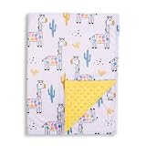 Donsonny Baby Blanket for Boys Girls Soft Minky with Double Layer Dotted Backing, Colorful Giraffe P
