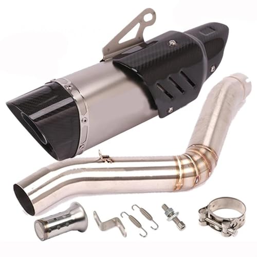 Échappement moto Benelli TRK 502 avec collecteur et silencieux carbone