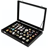 Grande capacité : notre porte-badge mesure 28 x 20 x 4,5 cm et mesure 1,5 cm de profondeur. Il offre de la place pour environ 40 épingles en émail courantes - plus que suffisantes pour les besoins quotidiens et pour afficher.