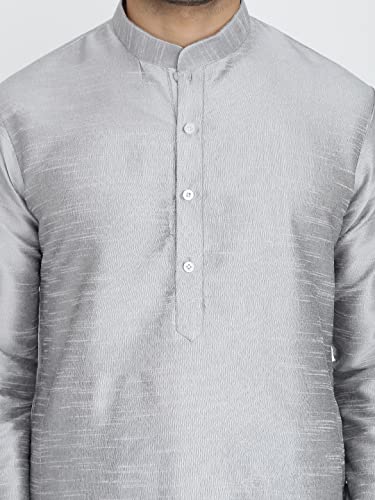 Image of Royal Kurta Men's Silk Blend Kurta & Churidaar Pyjama Set