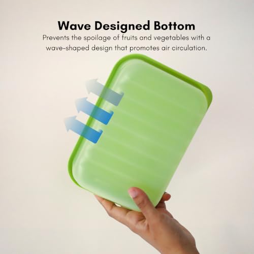 Image of LocknLock Fresh-Block Food Storage Container 3.2L (Set of 1) | Storage Containers for Fridge | Vegetable & Fruit Storage Containers for Fridge, Airtight Storage, BPA Free, Microwave & Dishwasher Safe