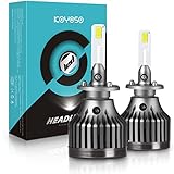 KOYOSO Ampoule H1 LED, 60W 12000LM Phares pour Voiture et Moto, 6000K Ampoules avec des puce de CSP,...