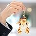 Toyvian Giraffe Keychains Plush Animals Keyring Stuffed Pet Animals Keychain Charm Handbag Pendant for Bag Purse Wallet