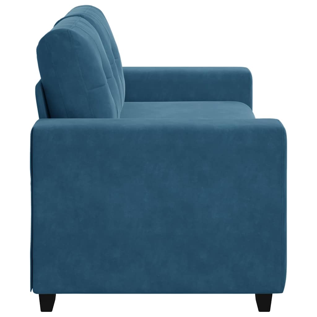 Gecheer Divanetto Blu 140 cm in Velluto, dire Divano a 2/3 Posti, Divano Letto Sofà, Salotto Moderno, P4105131