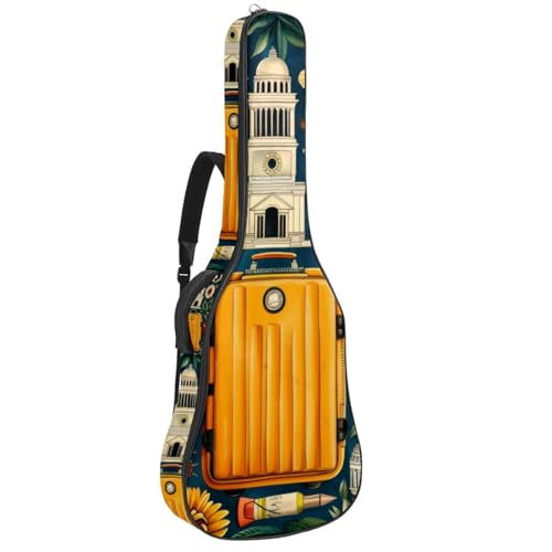 Sac pour guitare étanche à couche de protection antichoc multicolore