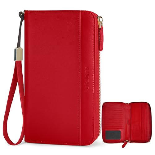 Image of Large Wallet for Women, Clutch Wallet with Passport Holder