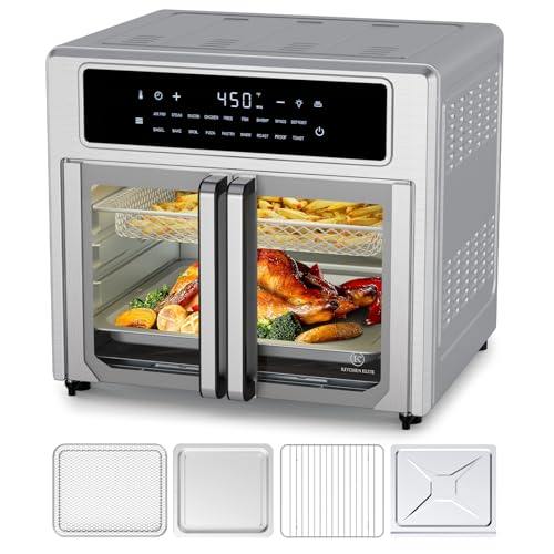 Kitchen Elite Air Fryer French Door Oven,26.4 Qt Easy Cleanup & Use