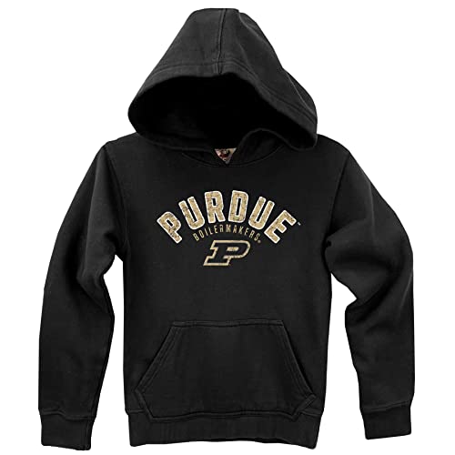 Wes and Willy NCAA Kids Fleece Hoodie,Purdue Boilermakers,2T,Black