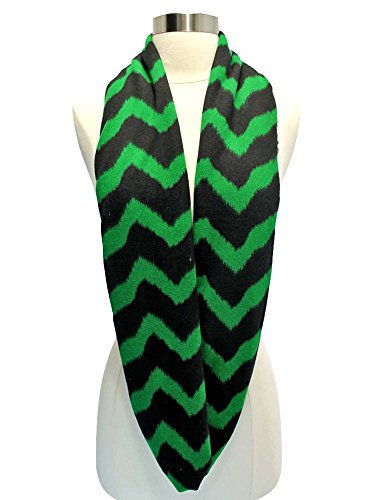 Chevron Striped Fleece Infinity Scarf3