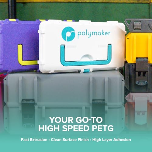 Image of Polymaker PETG Teal 3D Printer Filament 1.75mm 1KG, High Flow & High Strength, Fast Printing up to 300mm /s, Excellent Layer Adhesion, Warp Free, Ideal for Prototypes & Functional Parts