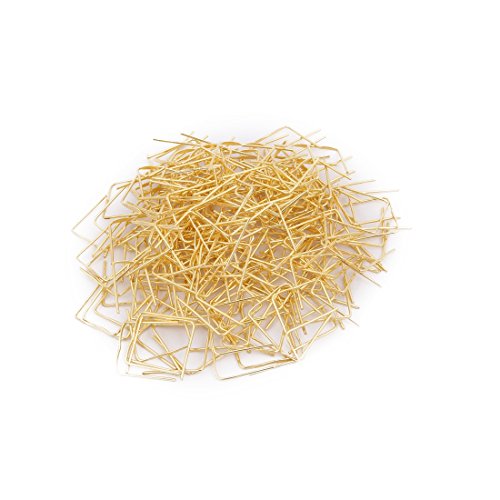 Aexit 400 Pcs Lighting fixtures and controls Chandelier Connector 16mm Width Gold Tone for Fastening Crystal