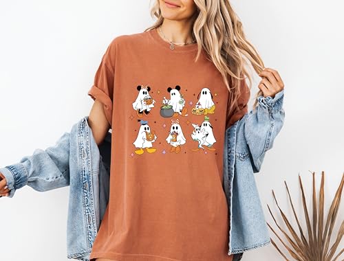 M.ickey and Friends Ghost Shirt, Spooky Halloween Tee, Vacation Shirts, Ghost Shirt, Comfort Colors Retro M.ickey M.innie Halloween Shirts, M.ickey Ghost Shirt, M.innie Ghost Shirt4