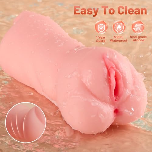 Image of ZEMALIA Realistic Male Masturbator Sex Toys for Men with Triple Channels | 8.6in Soft Sex Doll with Lifelike Face, Vagina & Anus, Pocket Pussy with 3D Texture Sleeve, Reusable Adult Toy for Solo Use