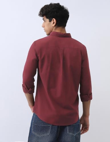 Image of Urbano Fashion Men's Cotton Full Sleeve Regular Fit Casual Solid Shirt
