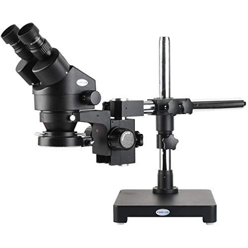 KOPPACE 3.5X-90X Black Stereo Binocular Microscope 144 LED Ring Light Includes 10X 20X Eyepiece Mobile Phone Repair Microscope