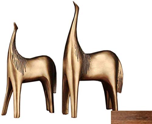 Sculpture de chevaux abstraite H3TF5J : décoration rétro pour votre meuble de salon