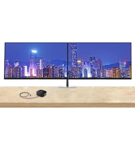Image of HP Series 5 Pro 24-inch 524pn WUXGA (1920 x 1200) 100Hz 5ms LCD Monitor, 2-Pack - Low Blue Light, DisplayPort, USB Hub Bundled with Desk Mount Dual Monitor Stand & USB-C Multiport G5 Dock