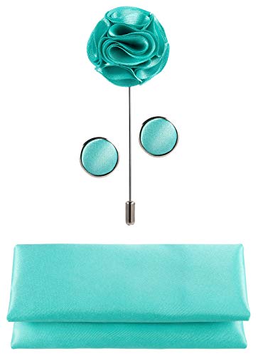 Image of Tie G .5pcs Tie set in a gift box : Tie sets : Solid color Neck tie,Satin Bow tie,Pocket Square, Lapel, Cuffs link
